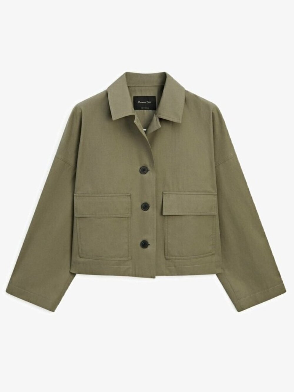 Massimo Dutti Cape Jacket With Pockets Utility Jacket